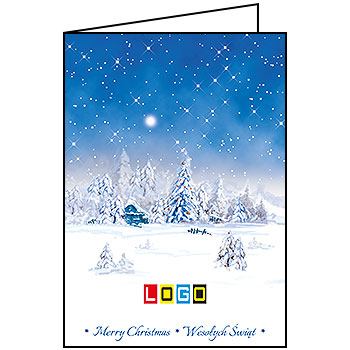 Kartki świąteczne BN1-041 dla firm z Twoim LOGO - Karnet składany BN1