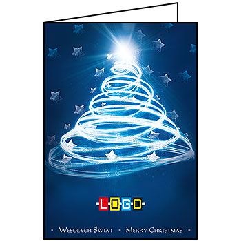 Kartki świąteczne BN1-046 dla firm z Twoim LOGO - Karnet składany BN1