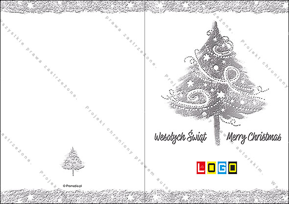 Kartki świąteczne nieskładane - BN1-050 awers