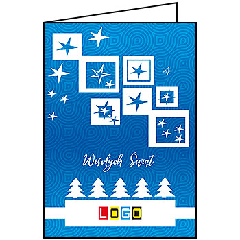 Kartki świąteczne BN1-098 dla firm z Twoim LOGO - Karnet składany BN1