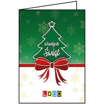Kartki świąteczne BN1-104 dla firm z Twoim LOGO - Karnet składany BN1