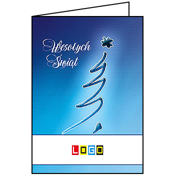 Kartki świąteczne BN1-112 dla firm z Twoim LOGO - Karnet składany BN1