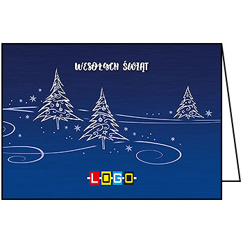 Kartki świąteczne BN1-131 dla firm z Twoim LOGO - Karnet składany BN1