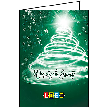 Kartki świąteczne BN1-168 dla firm z Twoim LOGO - Karnet składany BN1
