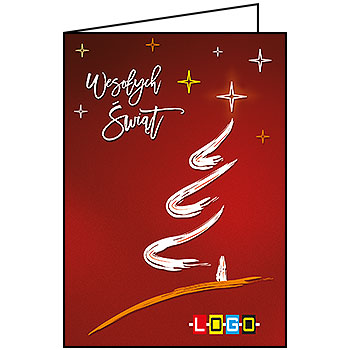 Kartki świąteczne BN1-200 dla firm z Twoim LOGO - Karnet składany BN1