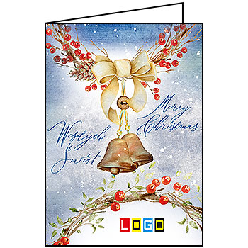 Kartki świąteczne BN1-204 dla firm z Twoim LOGO - Karnet składany BN1