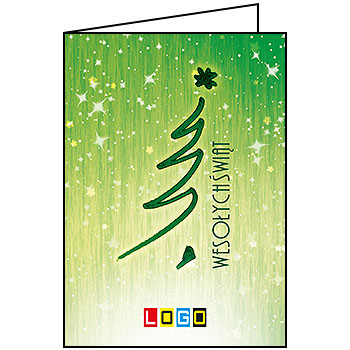 Kartki świąteczne BN1-224 dla firm z Twoim LOGO - Karnet składany BN1