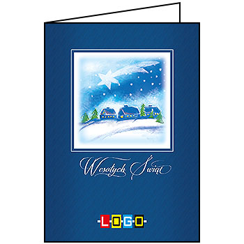 Kartki świąteczne BN1-235 dla firm z Twoim LOGO - Karnet składany BN1