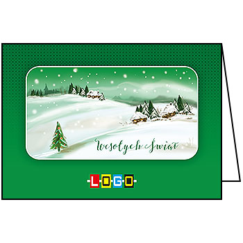 Kartki świąteczne BN1-271 dla firm z Twoim LOGO - Karnet składany BN1