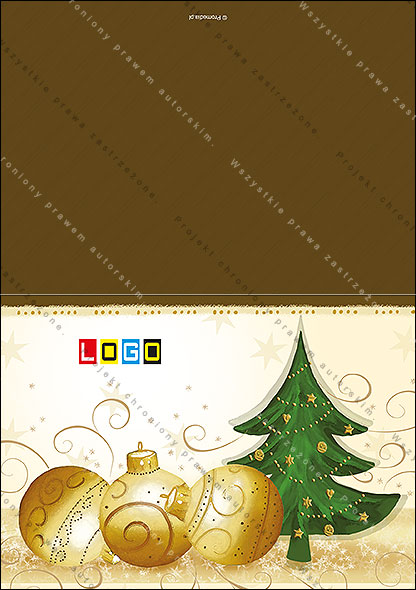 Kartki świąteczne nieskładane - BN1-272 awers