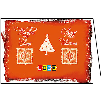 Kartki świąteczne BN1-283 dla firm z Twoim LOGO - Karnet składany BN1