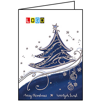 Kartki świąteczne BN1-294 dla firm z Twoim LOGO - Karnet składany BN1