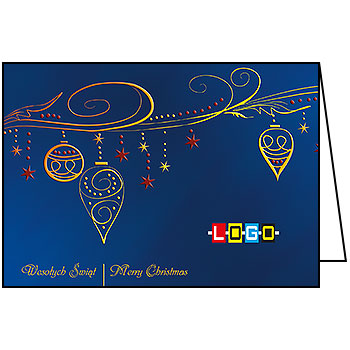 Kartki świąteczne BN1-303 dla firm z Twoim LOGO - Karnet składany BN1
