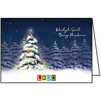 Kartki świąteczne BN1-315 dla firm z Twoim LOGO - Karnet składany BN1