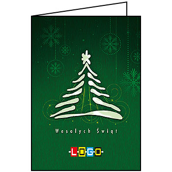 Kartki świąteczne BN1-337 dla firm z Twoim LOGO - Karnet składany BN1