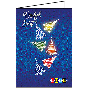 Kartki świąteczne BN1-373 dla firm z Twoim LOGO - Karnet składany BN1