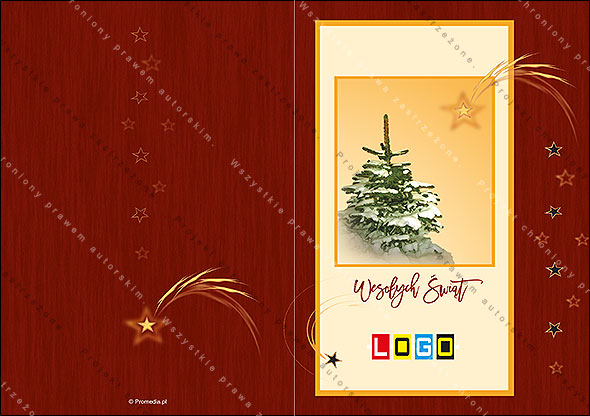Kartki świąteczne nieskładane - BN1-382 awers