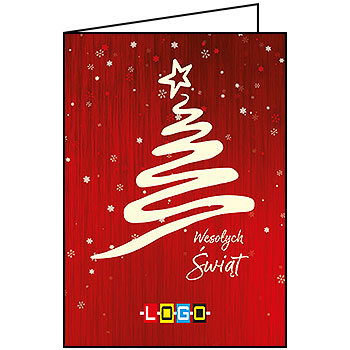Kartki świąteczne BN1-385 dla firm z Twoim LOGO - Karnet składany BN1