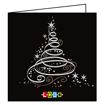 Kartki świąteczne BN2-005 dla firm z Twoim LOGO - Karnet składany BN2