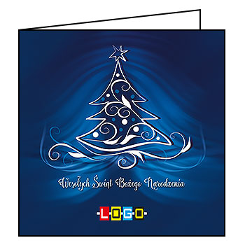 Kartki świąteczne BN2-019 dla firm z Twoim LOGO - Karnet składany BN2