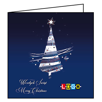 Kartki świąteczne BN2-028 dla firm z Twoim LOGO - Karnet składany BN2