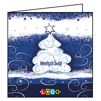 Kartki świąteczne BN2-056 dla firm z Twoim LOGO - Karnet składany BN2