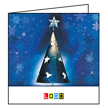 Kartki świąteczne BN2-076 dla firm z Twoim LOGO - Karnet składany BN2