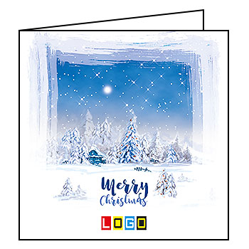 Kartki świąteczne BN2-097 dla firm z Twoim LOGO - Karnet składany BN2