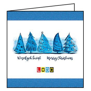 Kartki świąteczne BN2-115 dla firm z Twoim LOGO - Karnet składany BN2