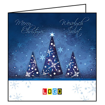 Kartki świąteczne BN2-116 dla firm z Twoim LOGO - Karnet składany BN2