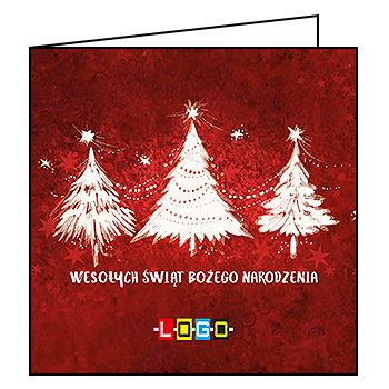 Kartki świąteczne BN2-117 dla firm z Twoim LOGO - Karnet składany BN2