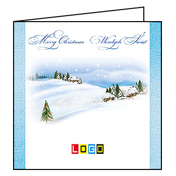 Kartki świąteczne BN2-148 dla firm z Twoim LOGO - Karnet składany BN2