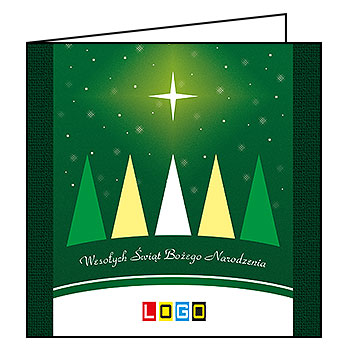 Kartki świąteczne BN2-198 dla firm z Twoim LOGO - Karnet składany BN2