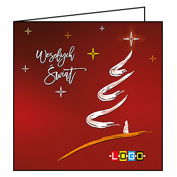 Kartki świąteczne BN2-200 dla firm z Twoim LOGO - Karnet składany BN2