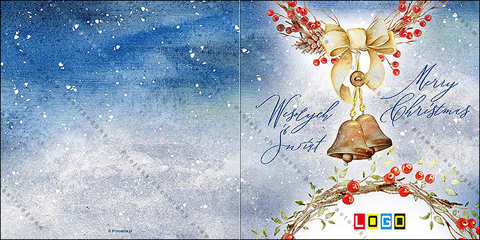 Kartki świąteczne nieskładane - BN2-204 awers