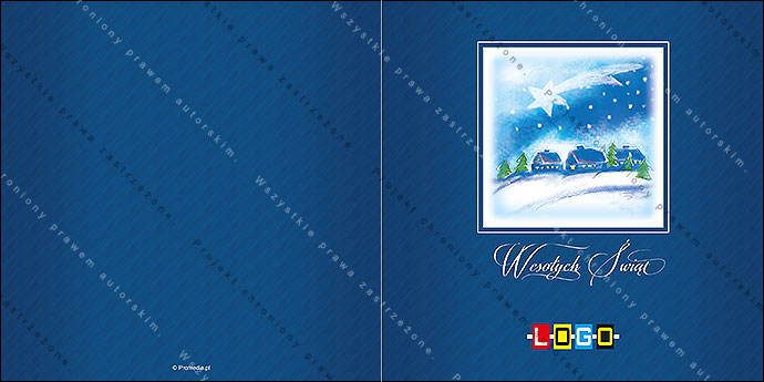 Kartki świąteczne nieskładane - BN2-235 awers