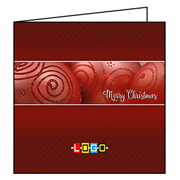 Kartki świąteczne BN2-260 dla firm z Twoim LOGO - Karnet składany BN2