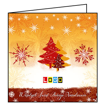 Kartki świąteczne BN2-278 dla firm z Twoim LOGO - Karnet składany BN2