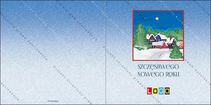 Kartki świąteczne nieskładane - BN2-291 awers