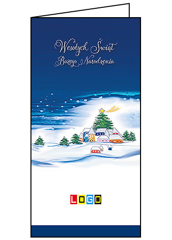 Kartki świąteczne BN3-055 dla firm z Twoim LOGO - Karnet składany BN3