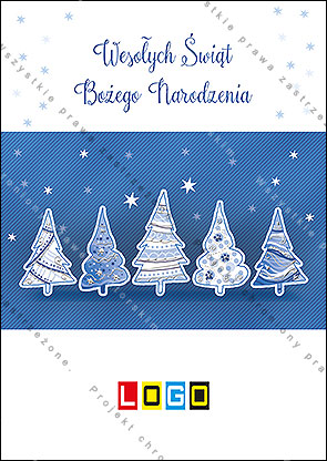 Kartki świąteczne nieskładane - BZ1-227 awers