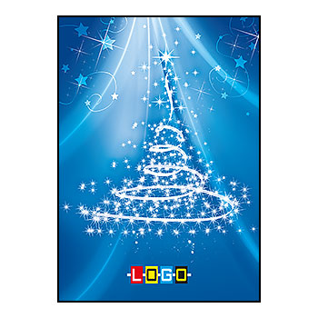 Kartki świąteczne BZ1-287 dla firm z Twoim LOGO - Karnet składany BZ1