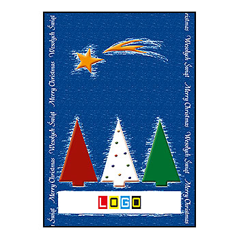 Kartki świąteczne BZ1-351 dla firm z Twoim LOGO - Karnet składany BZ1