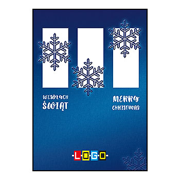 Kartki świąteczne BZ1-377 dla firm z Twoim LOGO - Karnet składany BZ1
