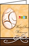Kartki wielkanocne WN1-005 dla firm z Twoim LOGO - Karnet składany WN1