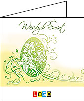 Kartki wielkanocne WN2-035 dla firm z Twoim LOGO - Karnet składany WN2